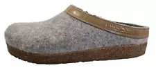 Haflinger Grizzly Torben GZL Size 8.5 Shoes Gray Wool Slipper Clogs German Made