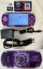 Sony PSP3000 Console + Charger/New Battery/Region Free/6.60 ARK 4/ Clear Purple