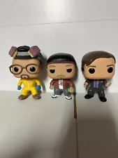 FUNKO POP BREAKING BAD LOT OF 3 SAUL GOODMAN WALTER WHITE JESSE PINKMAN Loose