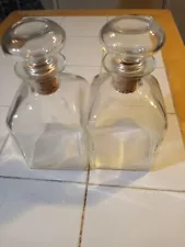 2 Liquor Decanter Bottles