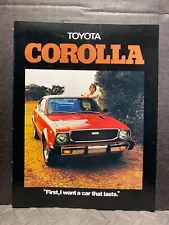 ORIGINAL VINTAGE SALES BROCHURE 1976 TOYOTA COROLLA FULL LINE