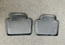 OEM BMW F30 3 SERIES ALL WEATHER FLOOR MATS LINERS REAR SET BLACK 320i 328d 328i