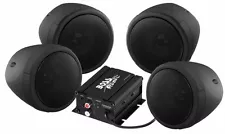 BOSS AUDIO 1000W 4-SPEAKER BLUETOOTH SOUND SYSTEM BLACK ALL VICTORY MOTORCYCLES