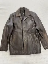 Supernatural Dean Winchester Distressed Brown Leather Jacket - XL Long Sleeves