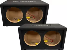 Empty Dual Horn Box 2 Pack Coaxial High Quality Carb Compliant MDF Speakers Hold