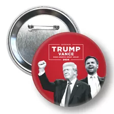 Trump Vance Photo 2024 Pinback Button