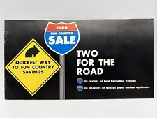 1971 FORD DEALER FUN COUNTRY SALE TWO FOR THE ROAD COUPON BOOKLET Rifle Minibike