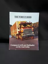 1978 Ford CL-9000 Linehauler Cab-Over Semi Truck Dealer Sales Trucking Brochure