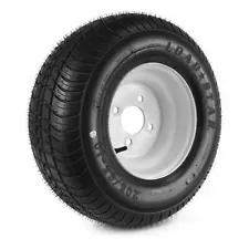 Kenda Loadstar LRC Utility Trailer Tire and 4-Hole Custom Spoke Wheel (Used)