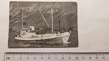 Iceland Vintage Ship Postcard - Card - Sigurdur AK 107