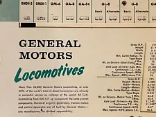 RARE Vintage EMD Electro Motive General Motors Locomotives Selection Guide 1962