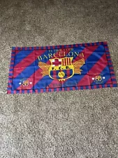 FC Barcelona Flag, 28.5”x 57”, Soccer