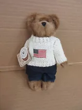 NOS Boyds Bears Edmund 9175-18 Sweater USA Flag Patriotic Bear B90 N*