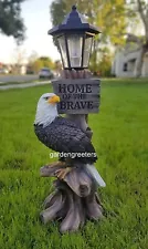 Solar American Bald Eagle statue American Bald Eagle Figurine Solar Light