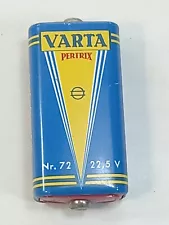 VARTA BATTERY 22,5V for flash & Hearing aids MADE IN GERMANY VTG RARE