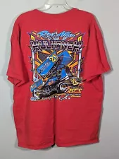 Y2K Midget Sprint Car AOP NASCAR Dirt Track Champion Conroe Texas ASCS Red 2XL