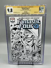 Fantastic Four #1 Sketch Cover 9.8 CGC Signed & Sketched By Sam De La Rosa