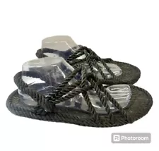 Rope Sandals Black **PLEASE READ FOR SIZE** Hippie Boho Beach Festival Unisex