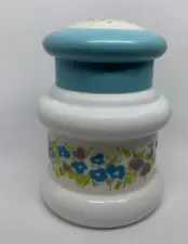 Avon Vintage Floral Foaming Bath Oil Container Flowers