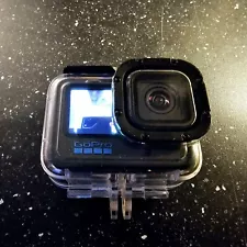 GoPro HERO 12 Waterproof Action Camera - Black with Waterproof case