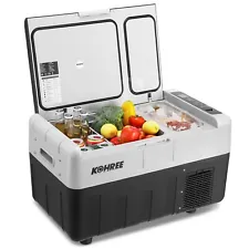 Kohree 12 Volt Refrigerator 32 Quart 30L RV Car Portable Freezer Dual Zone