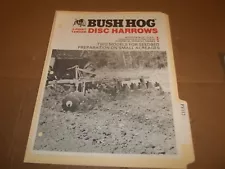 PY112) Bush Hog Sales Brochure 4 Pages - 3-Point Tandem Disc Harrows