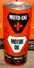 VINTAGE NOS MOTO SKI SNOWMOBILE OIL CAN UNUSED - ORIGINAL - MOTOSKI -