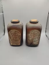 Levi Garrett & Sons Tobacco Scotch Rappee Snuff Bottles with Corks