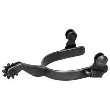 25515-53-12 Weaver Leather Ladies Black Roping Rowel Spur NEW