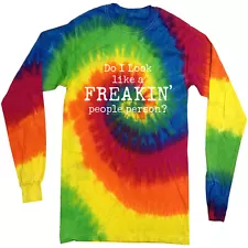 Funny saying tie dye shirt long sleeve tie dyed tee shirt for men