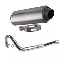 38mm Exhaust Muffler Pipe Kit For BBR Kawasaki KLX110 KX65 RM65 DRZ110 Pit Bike