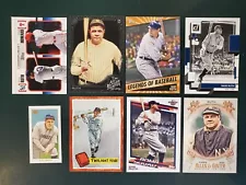 BABE RUTH - Lot of (8) DIFFERENT CARDS - Topps Panini 2011-2022 YANKEES