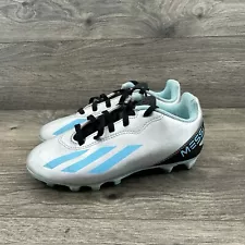 Adidas X Crazyfast Messi .4 Youth Soccer Cleats Size 1 Silver Gray Blue IE4071