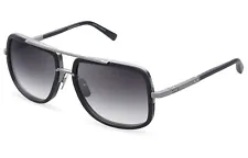 DITA MACH ONE DRX-2030-E Matte Black Antique Silver Grey Gradient Sunglasses