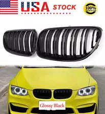 2X Gloss Black Front Kidney Grille for 2011-2013 BMW E92 E93 328i 335i Coupe LCI (For: More than one vehicle)