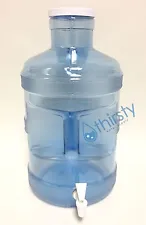 5 Gallon Water Bottle Big Cap Polycarbonate w/ spigot H2O Aqua Jug Container New