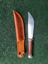 Collectible KABAR 1205 Hunting / Bowie Fixed Blade Knife USA Excellent Pre Owned