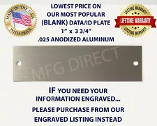 SERIAL NUMBER VIN TAG DATA PLATE ID VEHICLE TAG PLUS (2) TAMPER PROOF RIVETS USA