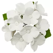 2 Sets of White Hydrangea Sprays Gum Paste Gumpaste flowers Fondant Sugar