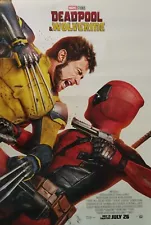 Damaged Marvel Deadpool & Wolverine Original Double-sided Movie Poster 27 × 40