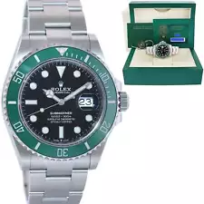 2023 NEW PAPERS Rolex Submariner 41mm GREEN KERMIT MK1 126610LV Watch Box