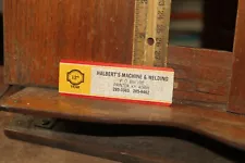 Vintage Coal Mining Sticker Decal Halbert's Machine Welding Printer KY