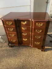 Beautiful Ethan Allen Georgian Court Cherry 4 Drawer Block Front Chest #11-9200