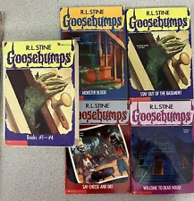 Vintage Goosebumps Books Set #1-4 R.L. Stine 90s Good Condition