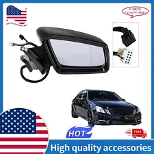 BLACK FOR MERCEDES RIGHT SIDE PASSENGER MIRROR 2010-2016 E350 E550 E400 SEDAN (For: 2010 Mercedes-Benz E350)