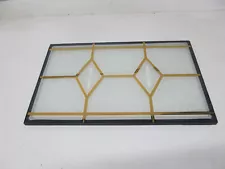 Garage Door - Window Glass w Faux Gold Inlay 17.5x11 - 17 1/2" x 11"