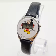 1980s Bradley Mickey Mouse Digital Disney Watch, Very Rare Disney Watch for Sale