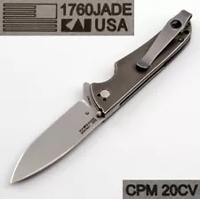 Kershaw Skyline 1760 USA CPM 20CV Steel Blade Modded WithTitanium Scales & Clip