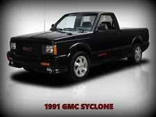 1991 GMC Syclone Pickup Truck New Metal Sign: Pristine Condition in Black