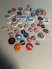 Vintage Political Button Lot - Historical Memorabilia Nixon Truman